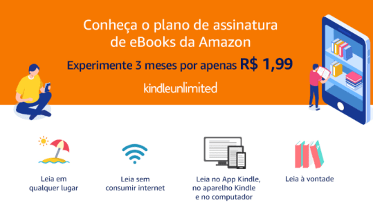 Aproveite 3 meses de Kindle Unlimited 