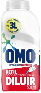 Sabão Líquido Concentrado Omo para Diluir Refil 500ml