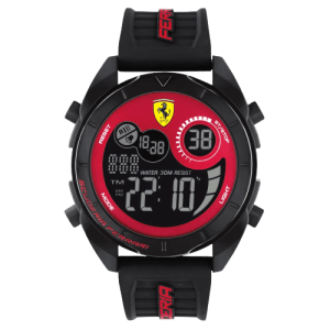 Relogio Scuderia Ferrari Masculino Borracha Preta 830877