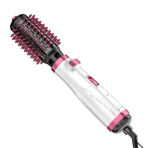 Escova Rotativa Gama Italy New Turbo Plus 2300 1100W 127V Branco e Rosa