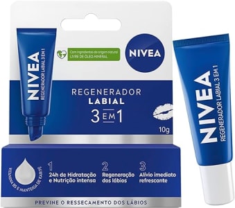 NIVEA Hidratante Labial Regenerador 3 em 1 10g