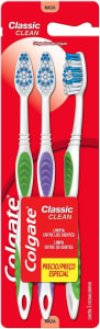 3 Pacotes — Colgate Escova Dental Classic Clean 3Unid Promo Leve 3 Pague 2