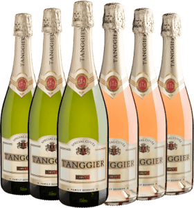 Kit Tanggier Brut | 3 Branco + 3 Rosé por R$34,90 cada garrafa