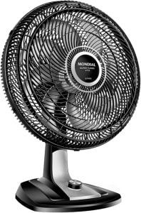 Ventilador 40cm Super Turbo 8 Pás, Mondial, Preto/Prata, 140W, 110V - VTX-40-8P