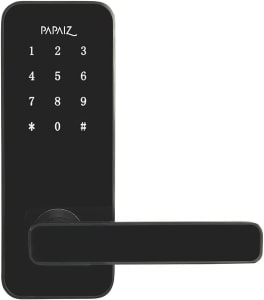 Fechadura Eletrônica Smart Lock Embutida Preta SL100 Papaiz