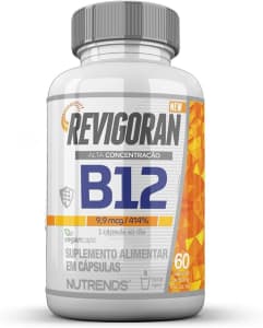 Revigoran Vitamina B12 9,9mcg - Alta Concentração - 60 cápsulas, Nutrends