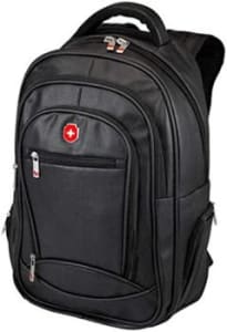 Mochila Executiva Pu, Swissland, Unissex, Preto