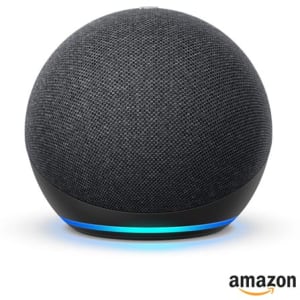 Assistente de Voz Amazon Smart Speaker Echo Dot 4º geração Preto com Alexa, controle a sua casa inteligente por voz