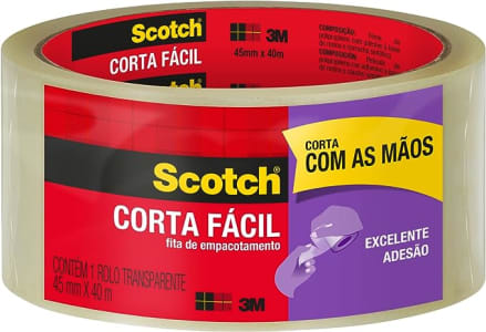 Fita de Empacotamento Corta Fácil 3M Scotch 45mmX40m