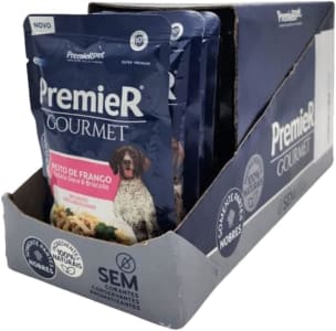 Premier Gourmet Para Cães Adultos De Porte Méd/Grd Sabor Frango 85g - Caixa Com 20 Unidades