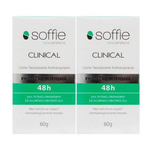  Kit Desodorante Antitranspirante Soffie Clinical 60g 