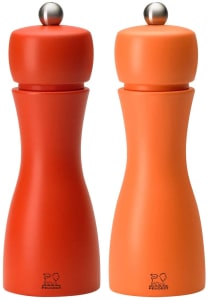 Conjunto de moedor de sal e pimenta Peugeot Tahiti DUO 15 cm - 6" 2 tons de laranja" (2/33286)