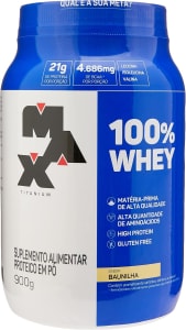 Max Titanium 100% Whey - 900G Baunilha