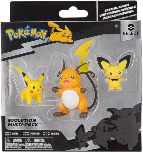 Figura Pichu - Pikachu - Raichu, Pokemon - Sunny Brinquedos, Modelo: 3295, Cor: Multicor