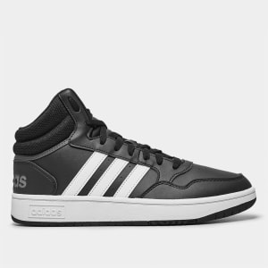 Tênis Adidas Hoops 3.0 Mid Masculino - Preto+Branco