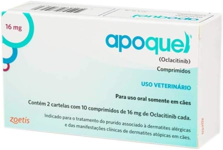 Apoquel 16Mg, 20Compr Zoetis Para Cães