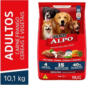 Purina Alpo Alpo - Ração Cães Adultos Carne E Frango 10,1Kg