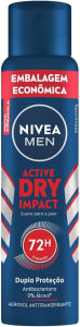 10 Unidades — Desodorante Antitranspirante Aerossol NIVEA MEN Dry Impact 200ml
