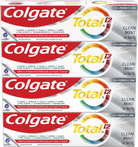 4 unidades - Creme Dental Colgate Mint 90g