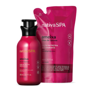 Combo Nativa Spa Ameixa: Loção Corporal 400ml + Refil 400ml