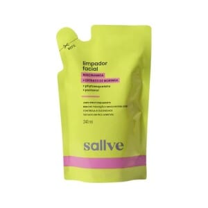 Sallve Refil Limpador Facial 240ml - Niacinamida Extrato de Moringa