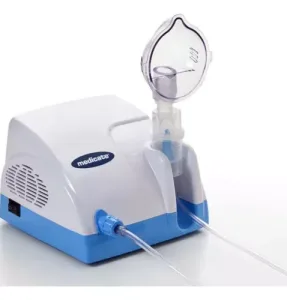 Medicate Nebulizador MD1000 Turbo Branco e Azul 127V/220V