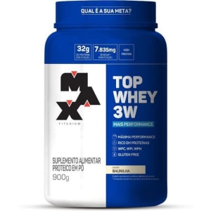 Top Whey 3w Mais Performance 900g Max Titanium - Whey Blend - Magazine Ofertaesperta