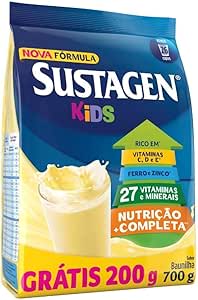 Sustagen Kids Complemento Alimentar Sabor Baunilha - Sachê 700G