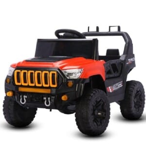 Bang Toys - Jipe Elétrico Infantil Titan XR 12V - com Portas que Abrem, Luzes de LED, Sons, Entrada USBMP3, Controle Remoto - Suporta até 30kg - Cor