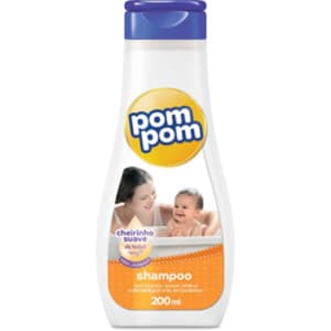 10 Unidades Shampoo Infantil Suave Pom Pom Laranja - 200ml