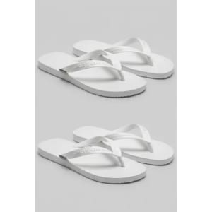 Kit 2 Chinelos Antiderrapantes Polo Wear Original - Branco