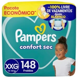 Fralda Pampers Confort Sec XXG 148 Unidades
