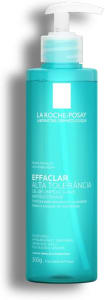 La Roche-posay Effaclar Gel Alta Tolerância. Gel de Limpeza Facial. Limpa a Pele Suavemente Reduzindo a Oleosidade e Eliminando o Brilho. Limpeza Facial. Pele Oleosa e Sensível. Caprylyl Glycol, Glicerina, PCA de Zinco.