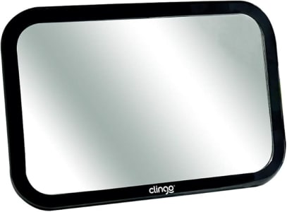 Espelho Retrovisor Clingo Retangular Square Para Auto Preto Tamanho Único