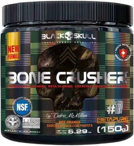 Bone Crusher Hot Orange (New) 150G, Black Skull