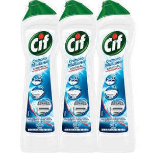 Kit 3 Limpadores CIF Multiuso Limpeza Profunda Original 500ml