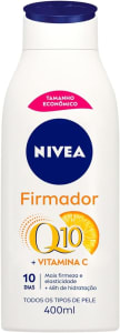 NIVEA Loção Hidratante Firmador Q10 + Vitamina C Todos os Tipos de Pele 400ml - Sua pele com mais firmeza e mais elast