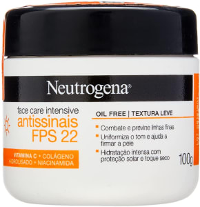 Neutrogena Face Care Intensive Antissinais FPS 22 100g