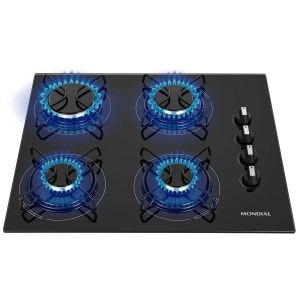 Fogão Cooktop A Gás Mondial CTG01 4 Bocas Bivolt