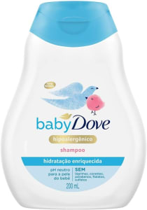 Shampoo Baby Dove Hidratação Enriquecida 200 Ml, Baby Dove, 200 Ml