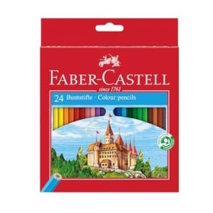 Lápis de Cor 24 cores sextavado 120124G Faber Castell