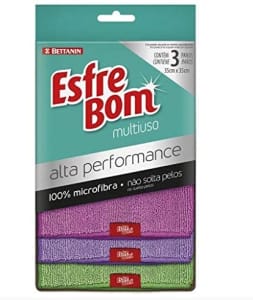 Pano Alta Performance Multiuso Pink/Roxo/Verde - EsfreBom - 3 Unidades