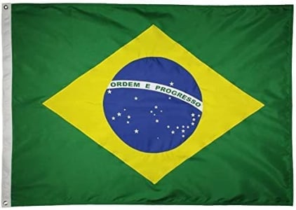 Bandeira Do Brasil 2 Panos 0,90 X 1,30m
