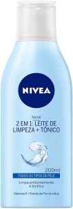 NIVEA Loção 2 Em 1 200ml - Leite De Limpeza E Tônico