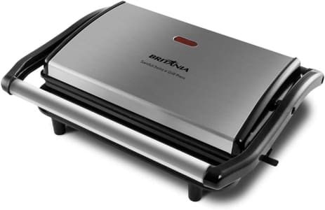 Sanduicheira/Grill Britânia Preta 850W Antiaderente - BGR27I