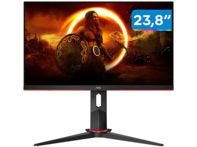 Monitor Gamer AOC 24" Full HD HDMI 165Hz 1ms 24G2S/BK com Ajuste de Altura