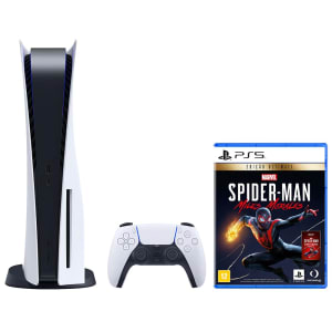 Console Playstation 5 825GB SSD + Controle Sem Fio DualSense + Jogo Marvel’s Spider-Man: Miles Morales Edição Ultimate - PS5