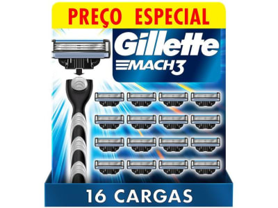 Carga Gillette Mach3 Sensitive - 16 Cartuchos