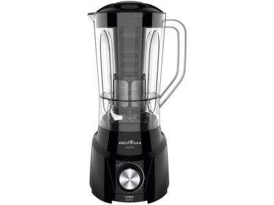 Liquidificador Britânia Turbo BLQ970P Preto - 4 Velocidades 900W - Liquidificador e Acessórios - Magazine