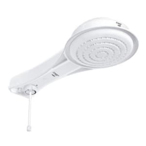 Ducha Elegance Eletrônica 5400W Com Haste para Controle de Temperatura e Grande Espalhador - Fame